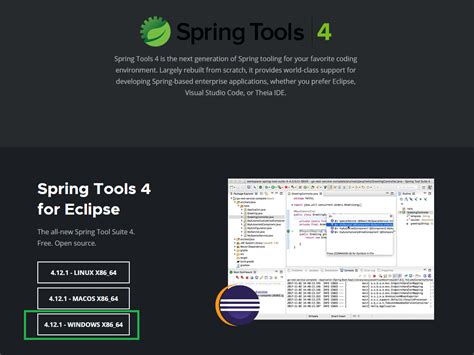 Take a look at the user guide section about it. . Spring tool suite download